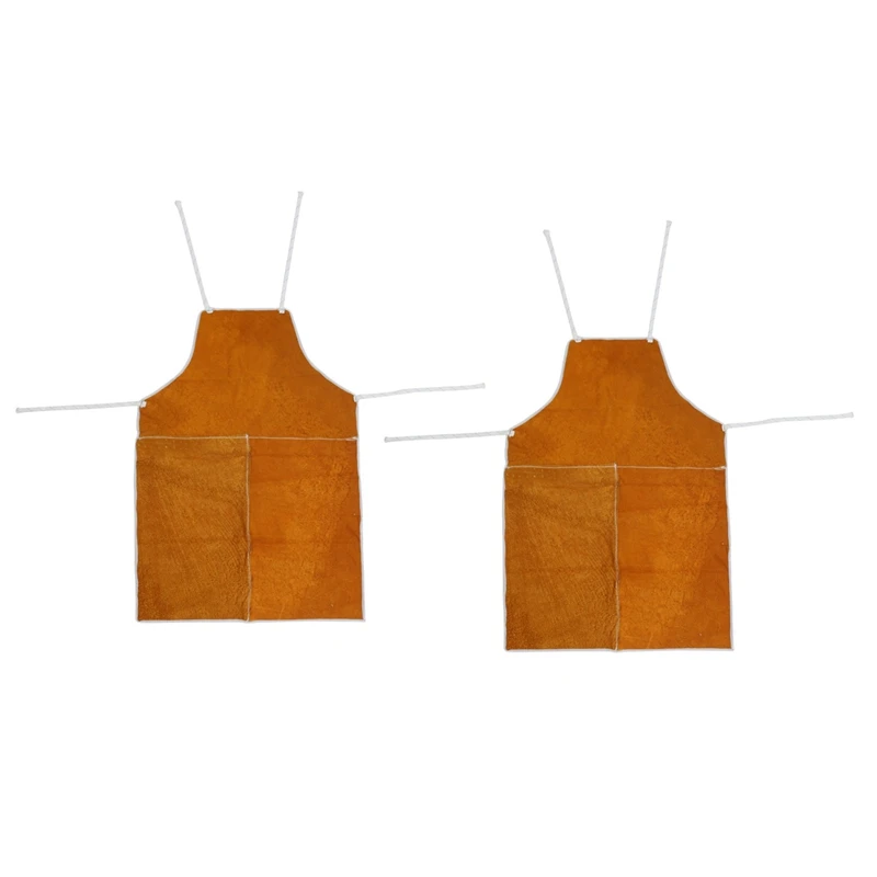 

2X Cowhide Welding Welders Aprons Work Safety Workwear Glaziers Blacksmith NEW