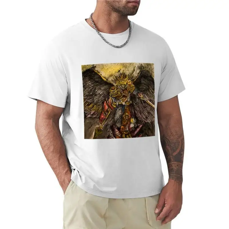 Футболка мужская с круглым вырезом однотонная черная летняя