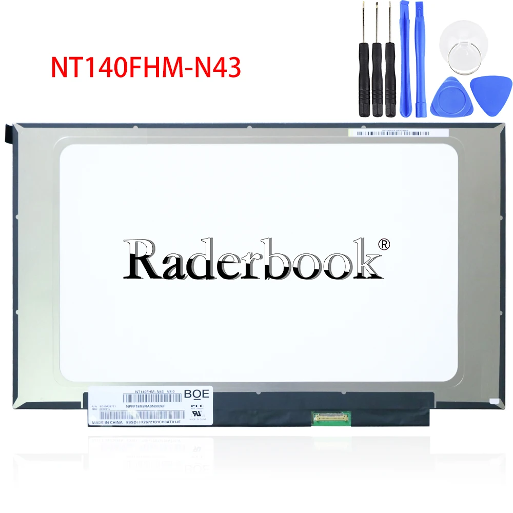 

14.0" Laptop Screen B140HTN02.0 Fit NT140FHM-N43 NT140FHM N44 N32 N45 N140HGA-EA1 FHD 1920x1080 LCD Matrix Display 30pin eDP