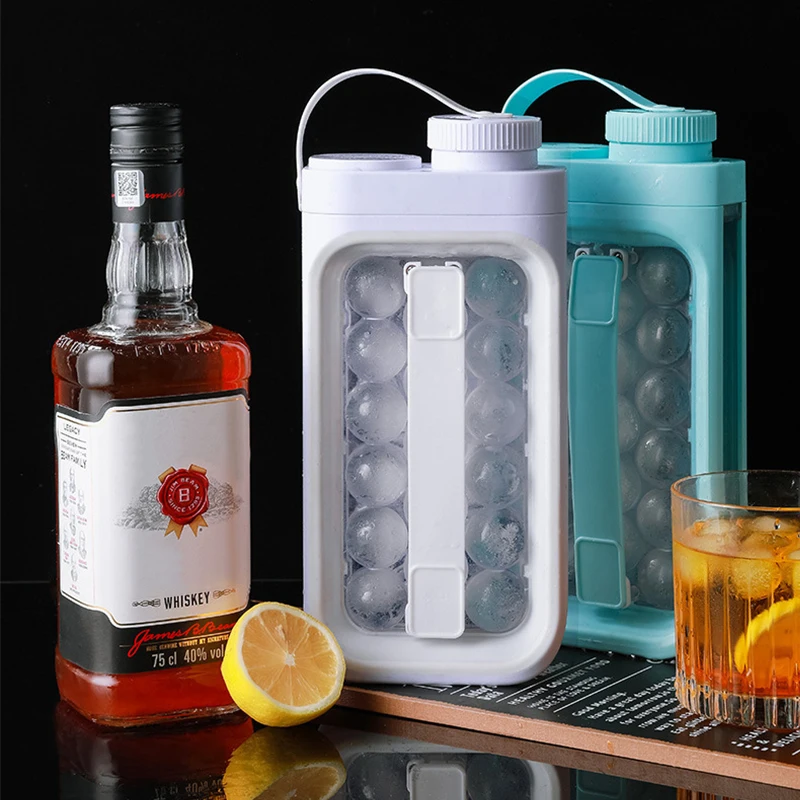17 ice ball maker kitchen ice kettle bar accessories gadgets creative ice cube mold 2 in 1 multi function ice tubs with handle free global shipping