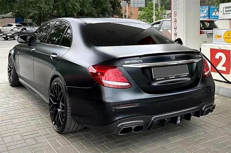 Для Mercedes Benz E Class W213 E200 E260 E300 E63S 2016-2020 Спойлер из настоящего углеродного волокна