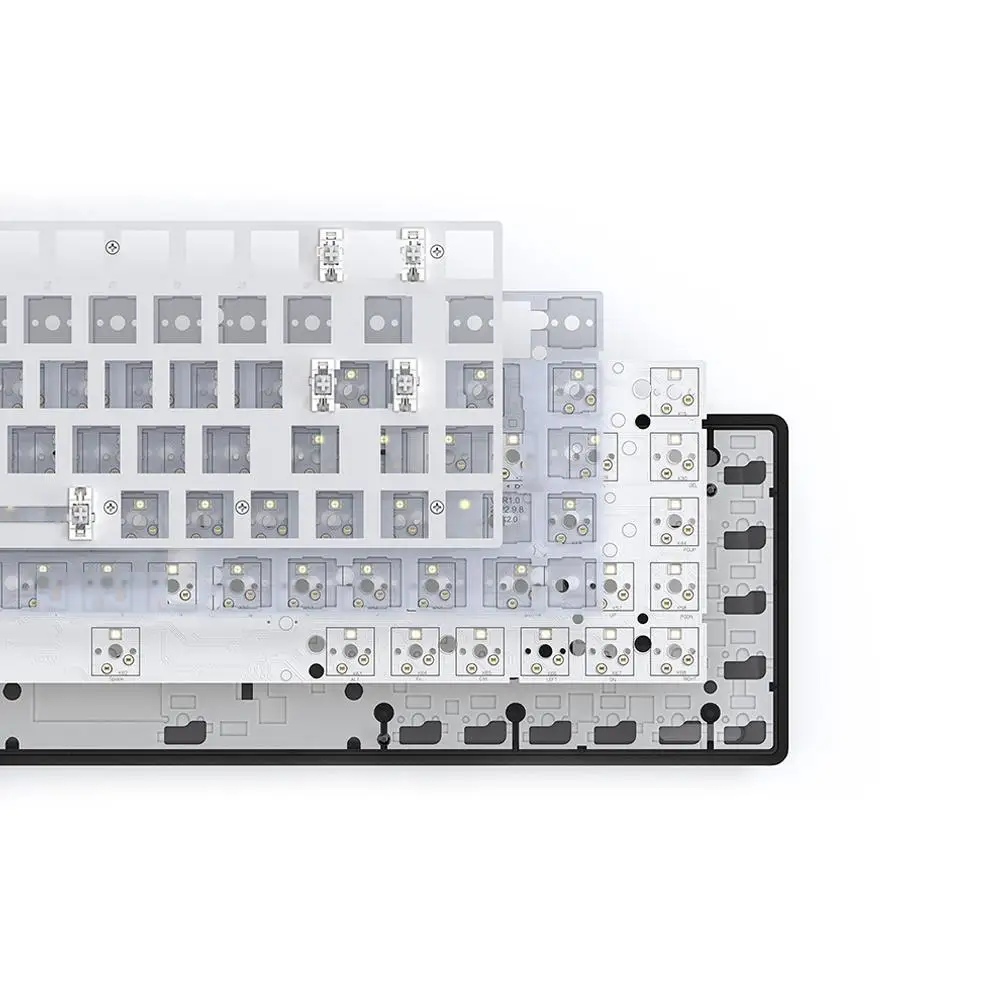 

CIY84 TESTER84 Mechanical Keyboard Gasket Kit RGB Backlit Hot Swappable Keyboard Aluminum Alloy NKRO Type-C Customized Keyboard