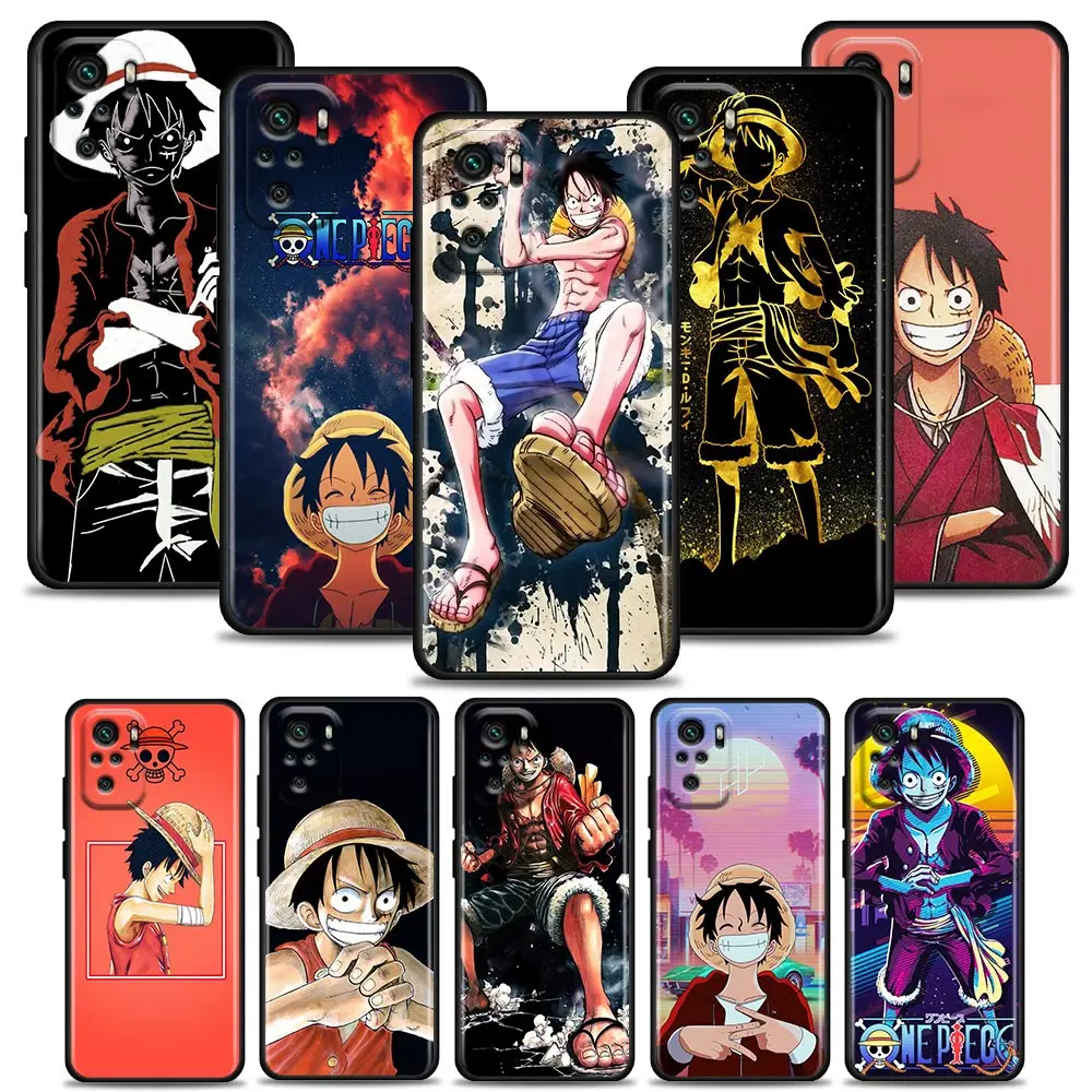 

Anime Luffy One Piece Phone Case for Redmi 6 6A 7 7A 8 8A 9 9A 9C 9T 10 10C K40 K40S K50 Pro Plus TPU Case BANDAI