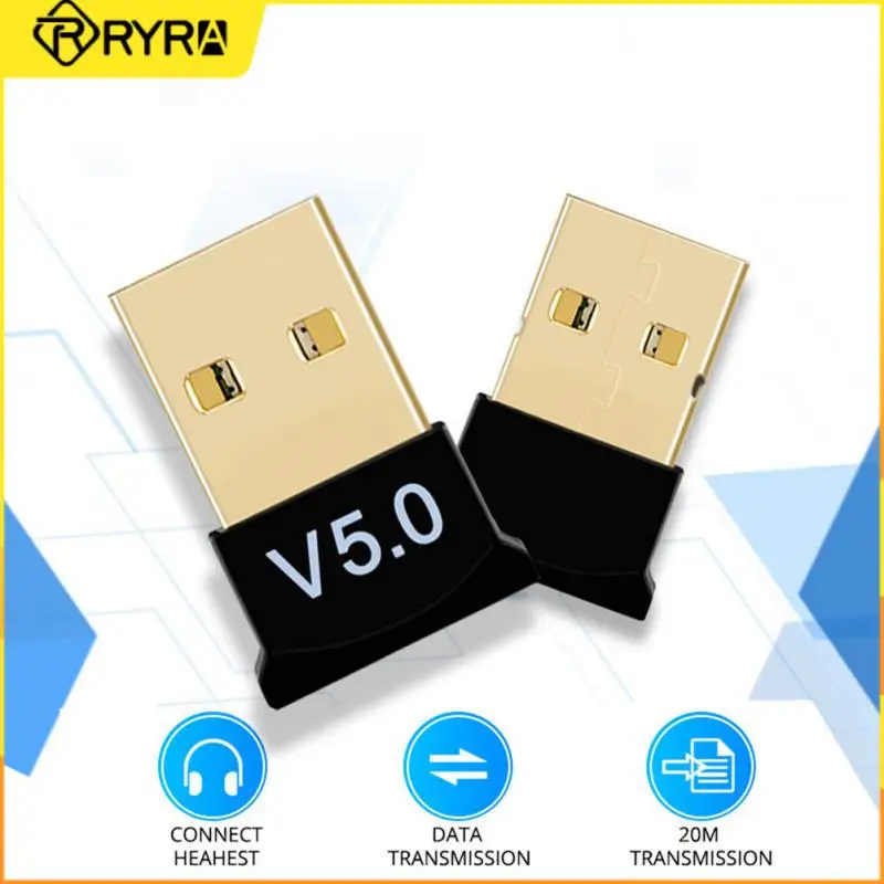 

RYRA USB Bluetooth 5,0 адаптер передатчик Bluetooth приемник аудио Bluetooth ключ беспроводной USB адаптер для компьютера ПК ноутбука