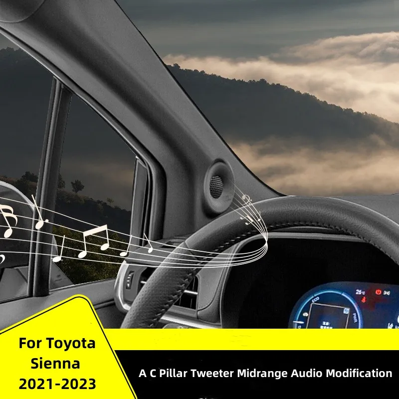 

For Toyota Sienna 2021 2022 Original A C Pillar JBL Speaker Modification