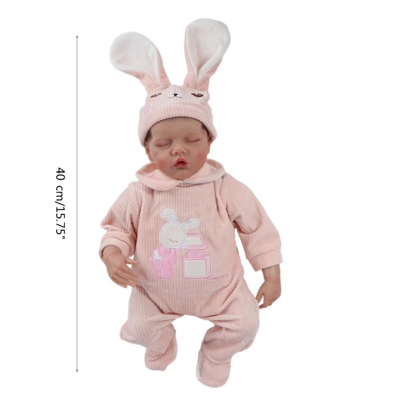 15 7 дюймов Reborns Новорожденные Двойные мягкие одежды жизнь как с закрытым глазом