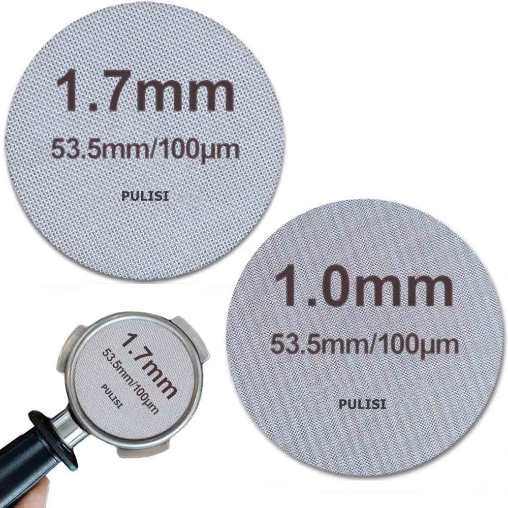 

Espresso Puck Screen 51/53/58mm 150μm Espresso Filter Screen Mesh Coffee Reusable Filter for Espresso Portafilter Barista Coffee
