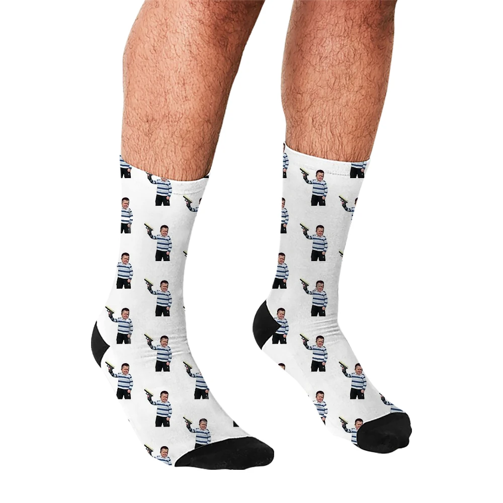 Men's Funny socks Hasbulla Magomedov Printed Socks harajuku Men Happy hip hop Novelty cute boys Crew Casual Crazy Socks for men