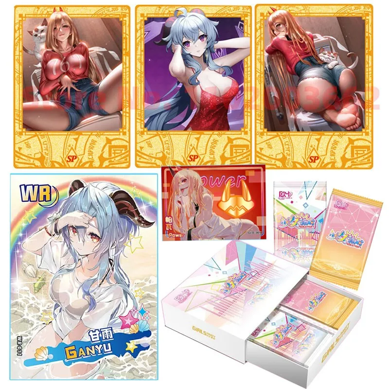 

Girl Party 5 Goddess Story Collection Cards +1PC Metal Card Child Kids Birthday Gift Board Game Cards Table Toys For Christmas