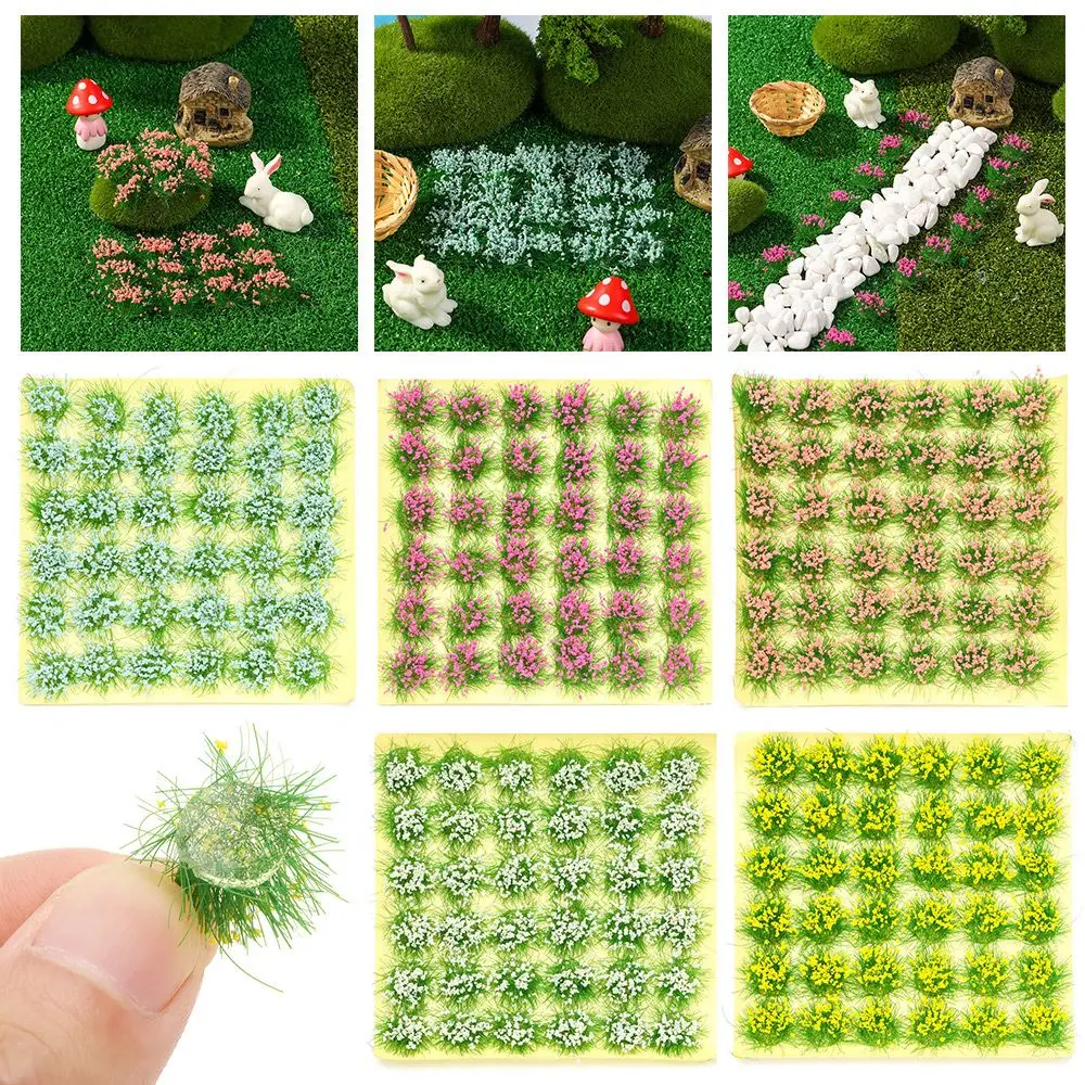 

Миниатюрная трава для сада, декоративная миниатюрная Цветочная кластер, модель статической травы