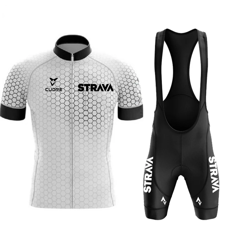 Новинка 2022 трикотажный комплект для велоспорта STRAVA Мужской с коротким рукавом