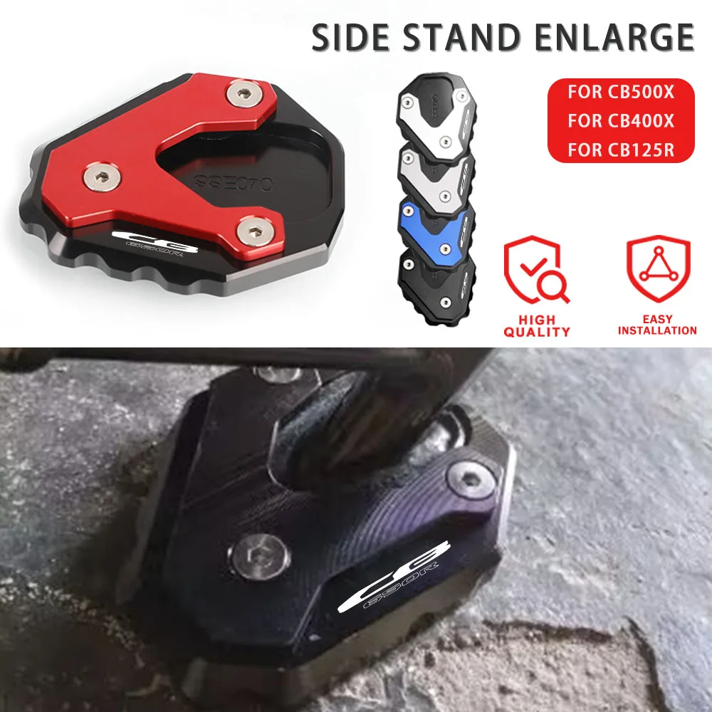 

2023 для HONDA CB650R Neo Sports Cafe Moto Kickstand увеличивающая пластина боковая подставка увеличитель удлинитель поддерживающая подставка 2019-2023 2022