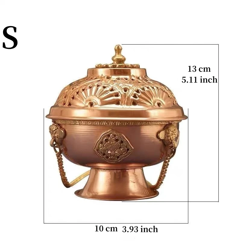 Курильница ZeMei из меди красного цвета