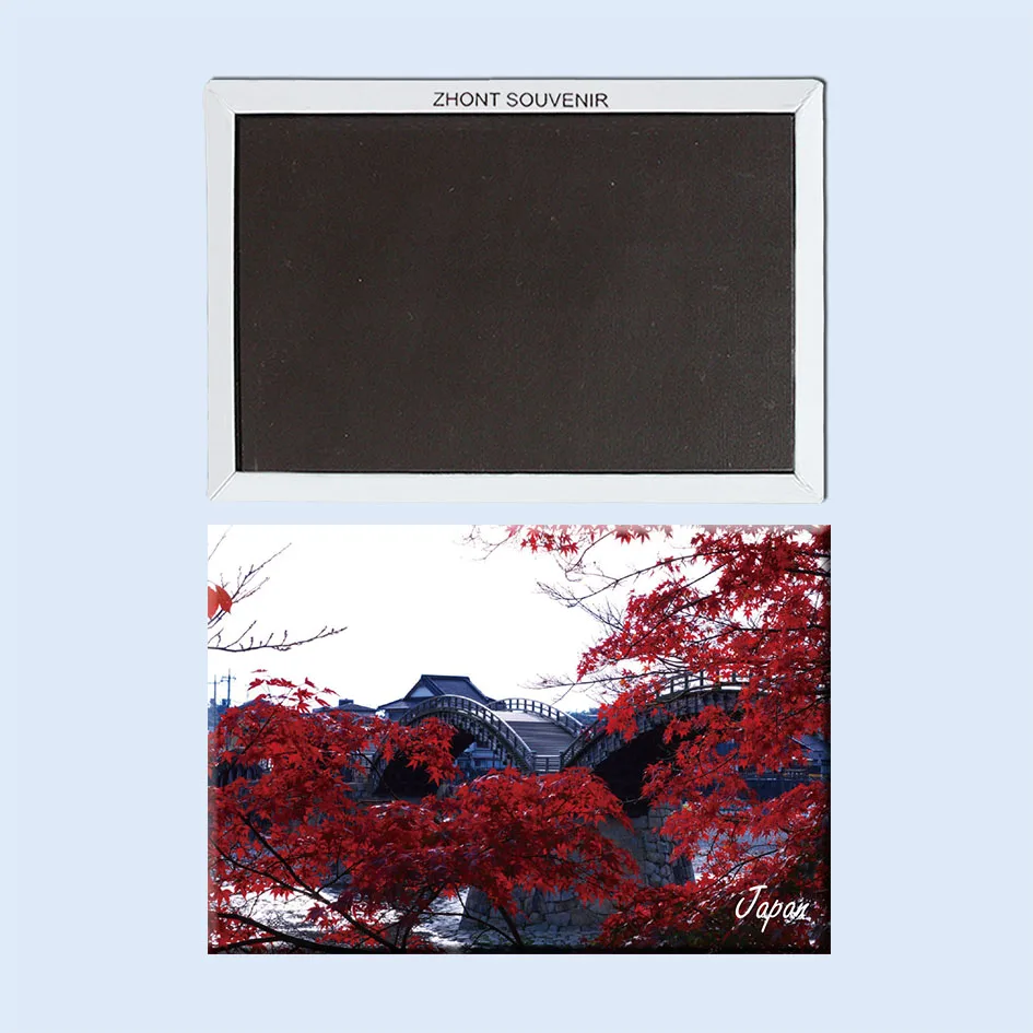 

Япония Kintai, Cinti, арочный, деревянный мост, деревья 22390 для друга. Сувениры по всему миру для туризма; Украшение для дома.