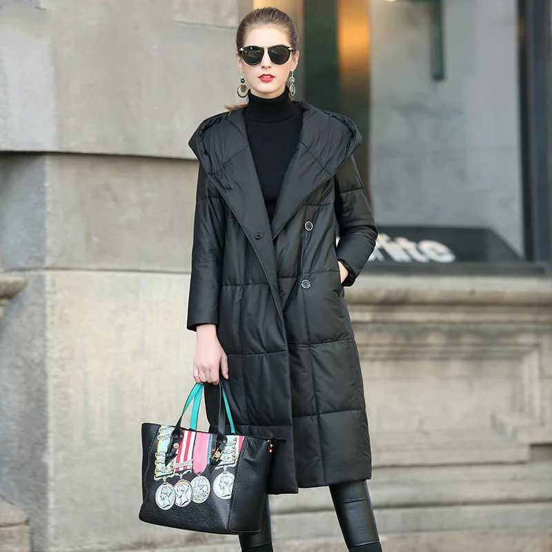 

Coat Autumn Winter Women Clothes 2023 Natural Women's Real Genuine Leather Jacket Korean Vintage Sheepskin Down Coat Tops ZT4052