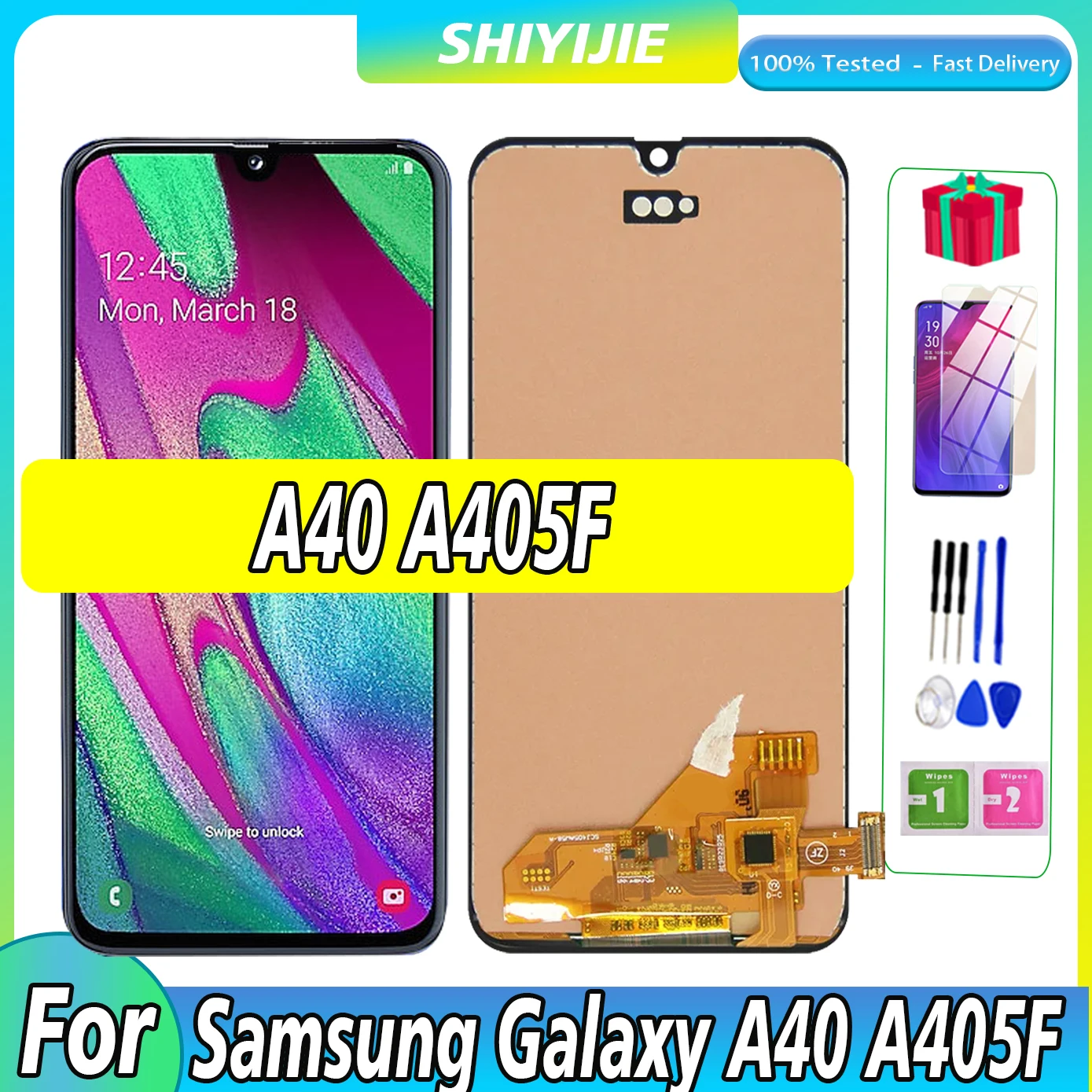 Высококачественный ЖК-дисплей для Samsung Galaxy A40 A405F A405S, ЖК-дисплей с сенсорным экраном для Samsung A405FN A405FM, сменный ЖК-дигитайзер