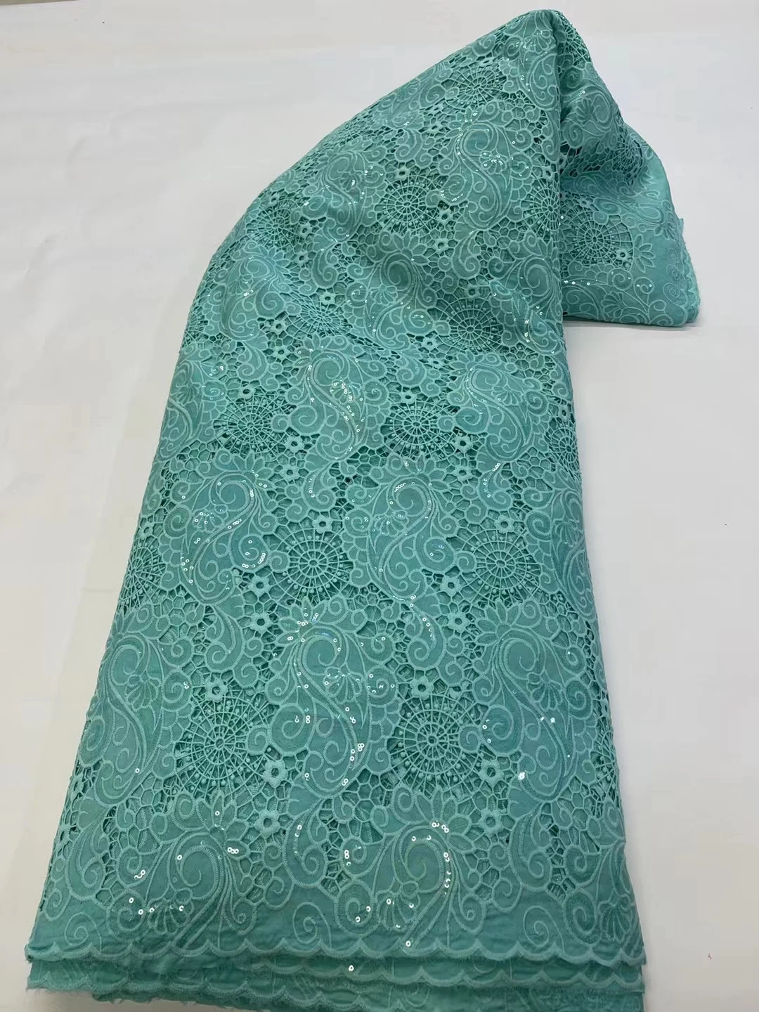 Горячая Распродажа последняя мода Африканское вышитое Сетчатое кружево с