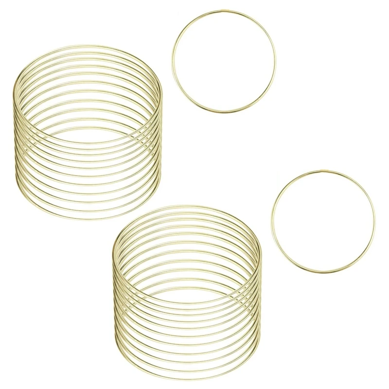 

Кольцо для макраме, обруч с цветочным рисунком, 4 дюйма, 24 шт.