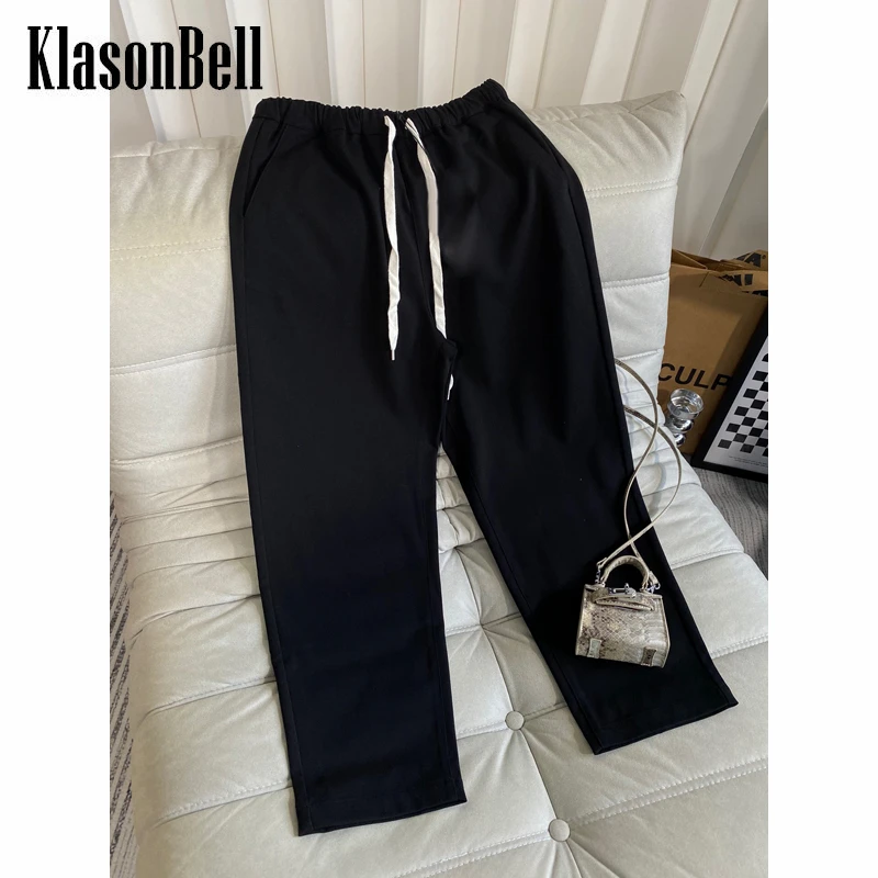 

11,2 KlasonBell удобные черные прямые женские брюки