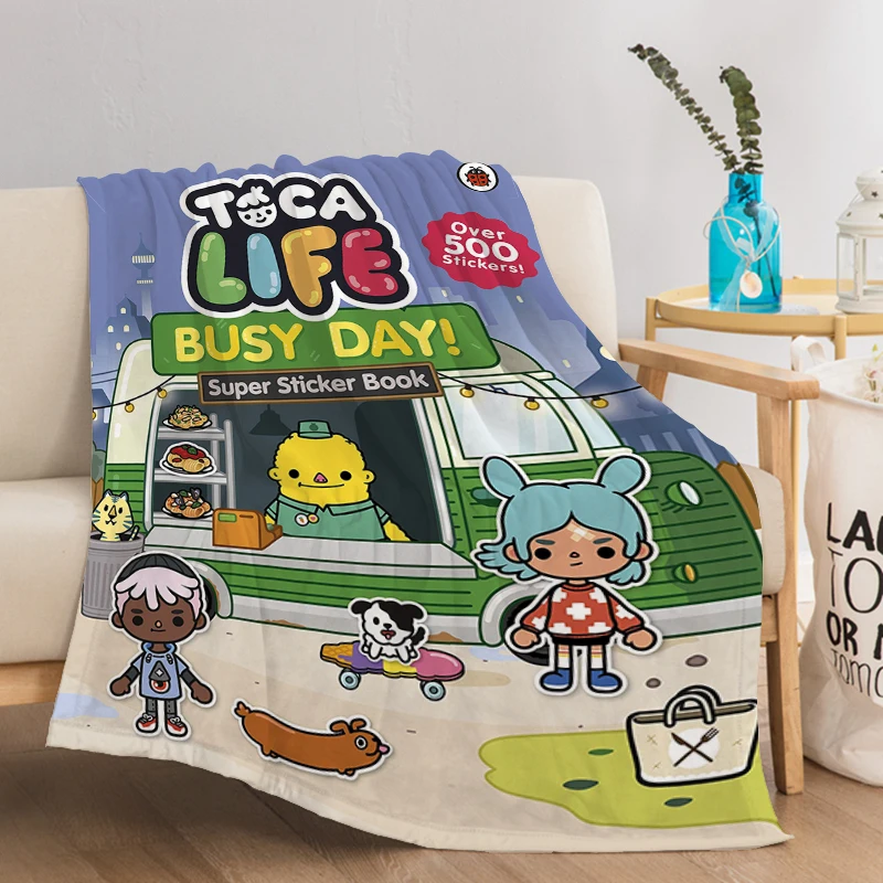 

Toca Life World Couch Throw Blanket For Decorative Sofa Bedspread On The Bed Bedroom Decoration Boho Home Decor Blankets Fleece