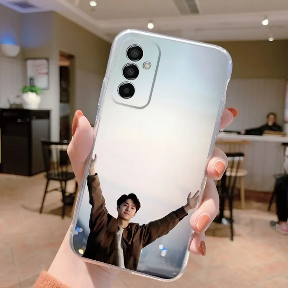 Actor Wang YiBo Phone Case Silicone For Samsung S30 S23 21 22 20 Ultra S20 FE lite S10 9 PIus Note20ultra Cover Clear