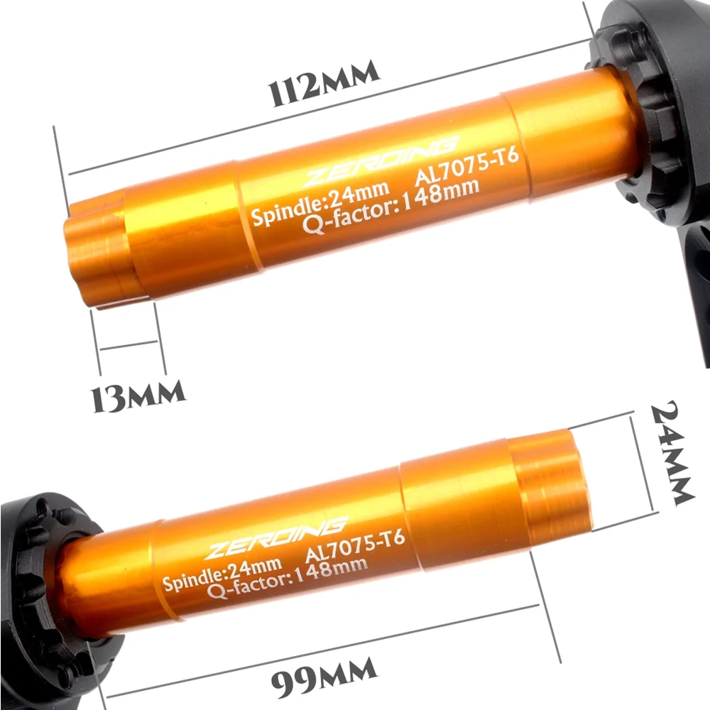 ZEROING шатун для дорожного велосипеда 165 мм/170 мм/175 мм 50-34T/52-36/53-39/T двойная звездочка