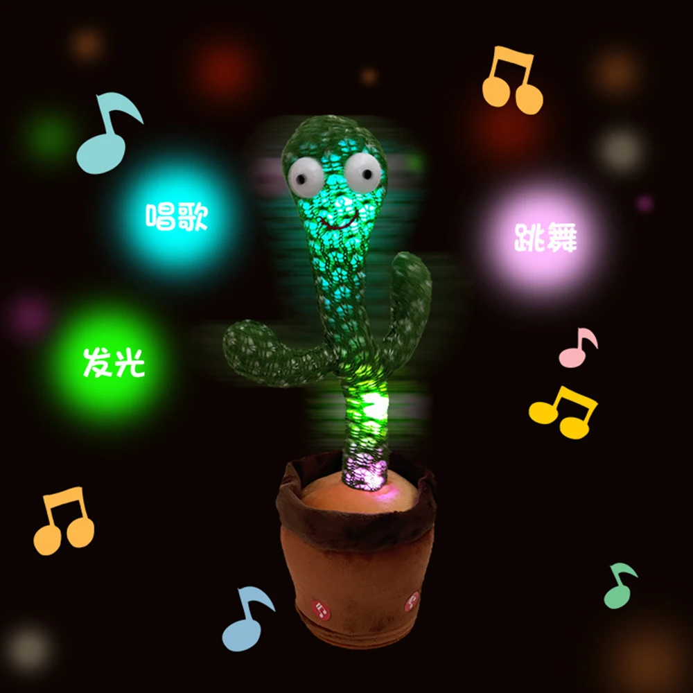 

Home Decoration Gift Lovely Talking Toy Dancing Cactus Doll Speak Talk Sound Record Repeat Toy Kawaii Cactus Children Education