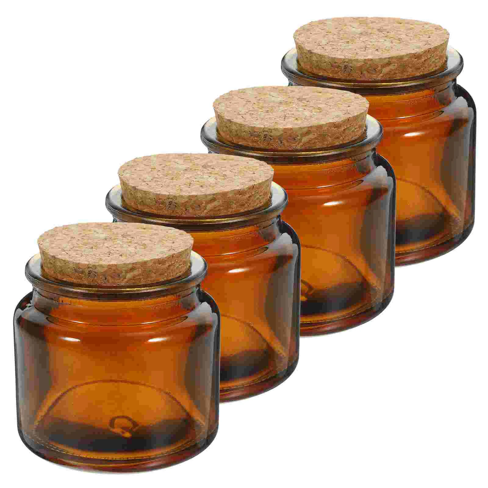 

4 Pcs Glass Votive Tealight Holder Scented Cup Holders Centerpieces Bottles Container Wood Table Dinner Party Sticks