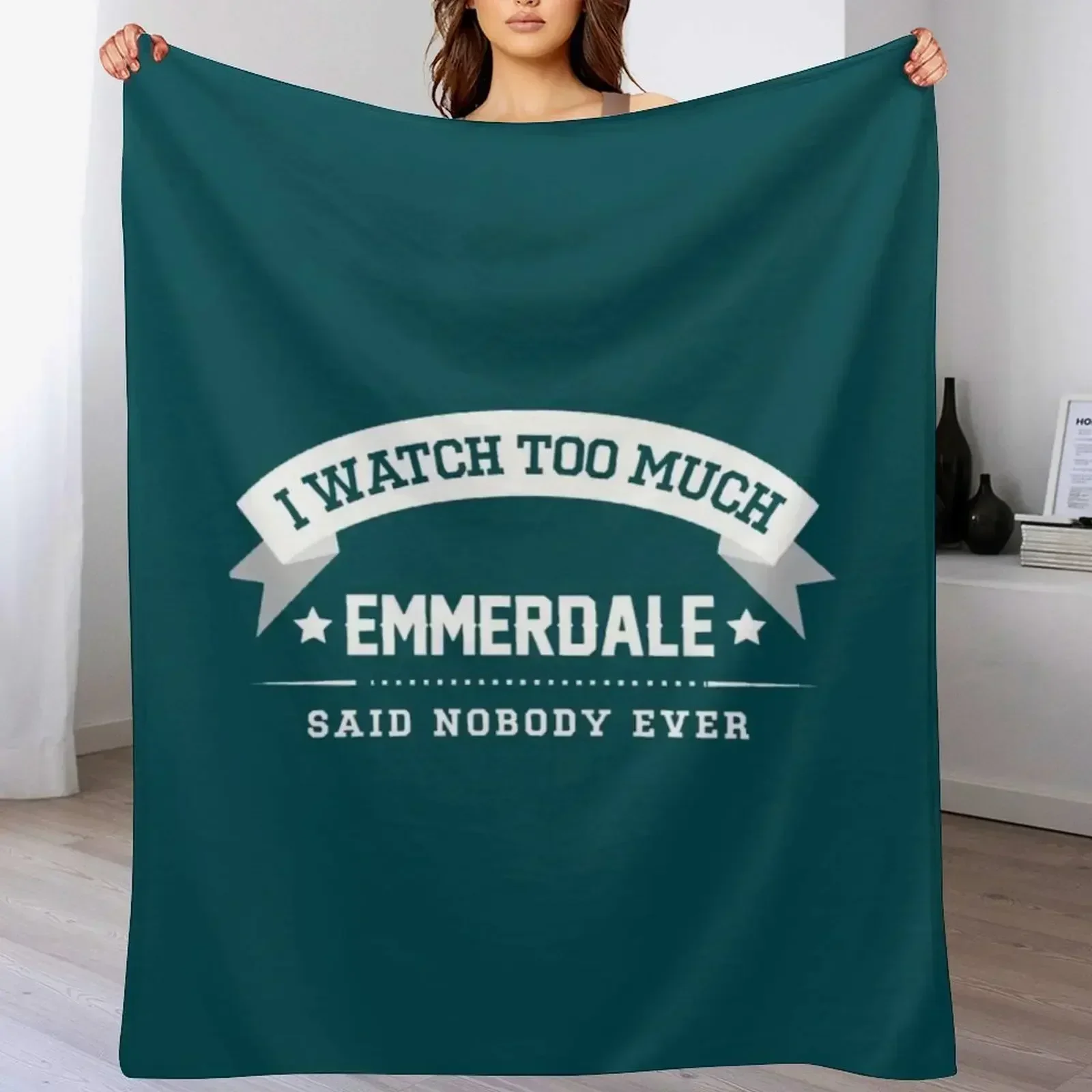 Я слишком много Emmerdale Said Nobody Ever Пледы Детские одинарные одеяла и пледы Плюшевые