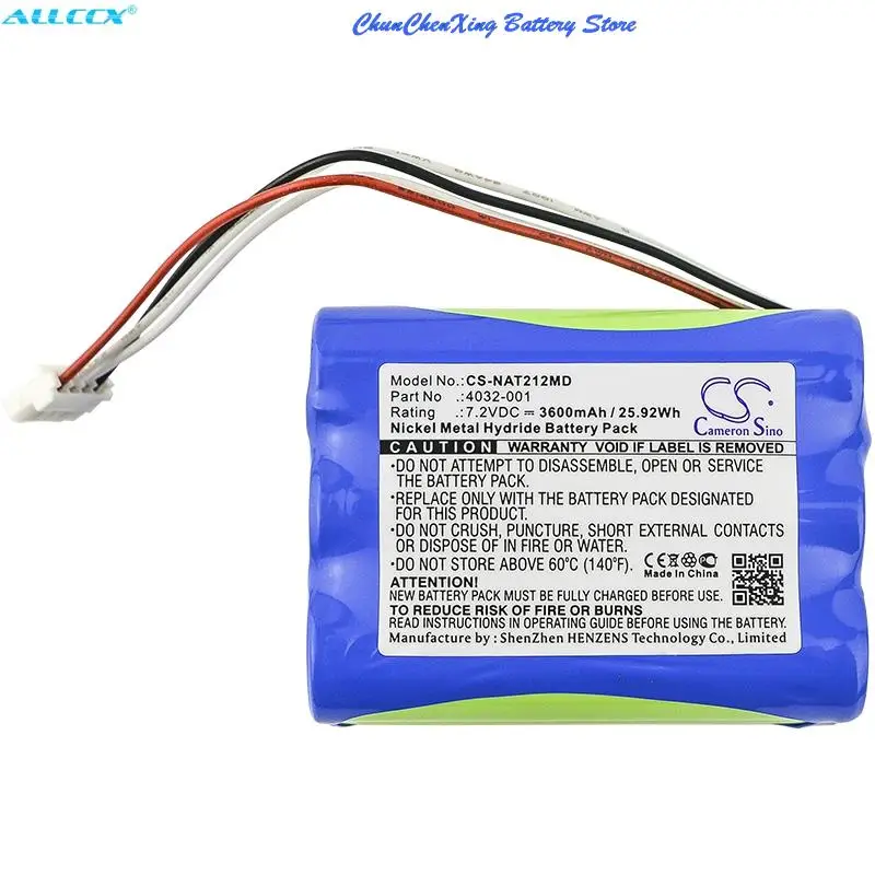 

OrangeYu 3600mAh Battery for Nonnin 7500FO, Avant 4000, Avant 9000, Avant 9600, Avant 9700, Avant 2120, 9600 Pulse Oximeter