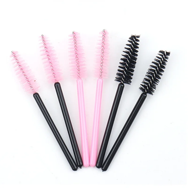 

200pcs Free Shipping Rreusable Mini Plastic Eyebrow Brushes Portable Mascara Brushes Makeup Tools