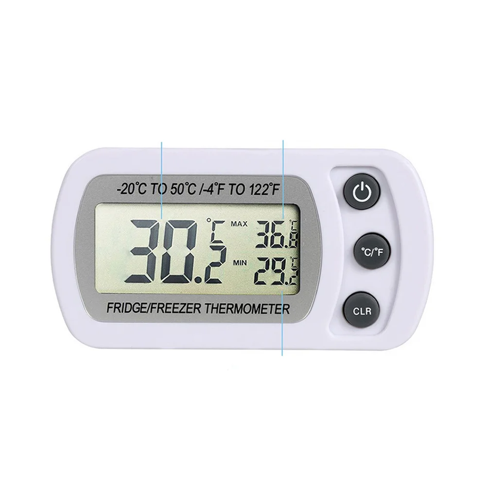 2-шт цифровой термометр холодильник электронный беспроводной датчик температуры