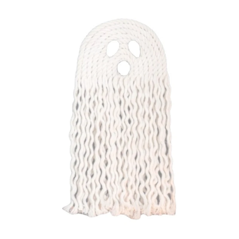 

Halloween CottonRope Handmade Woven Ghost Hanging Decoration for Children Adult