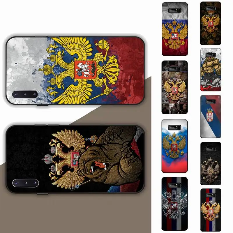 

Russia Russian Flags Poccnr Emblem Phone Case for Samsung Note 5 7 8 9 10 20 pro plus lite ultra A21 12 72