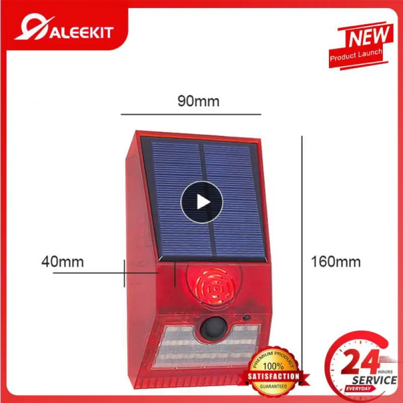 

Ip55 Waterproof With Pir Motion Sensor Multi-function Security Alarm Siren With Remote Controller For Home Yard Outdoor Detector