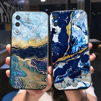 marble pattern phone case for samsung galaxy s8 s9 s10 s10e s20 s20 lite s21 fe s21 plus back soft black carcasa silicone cover