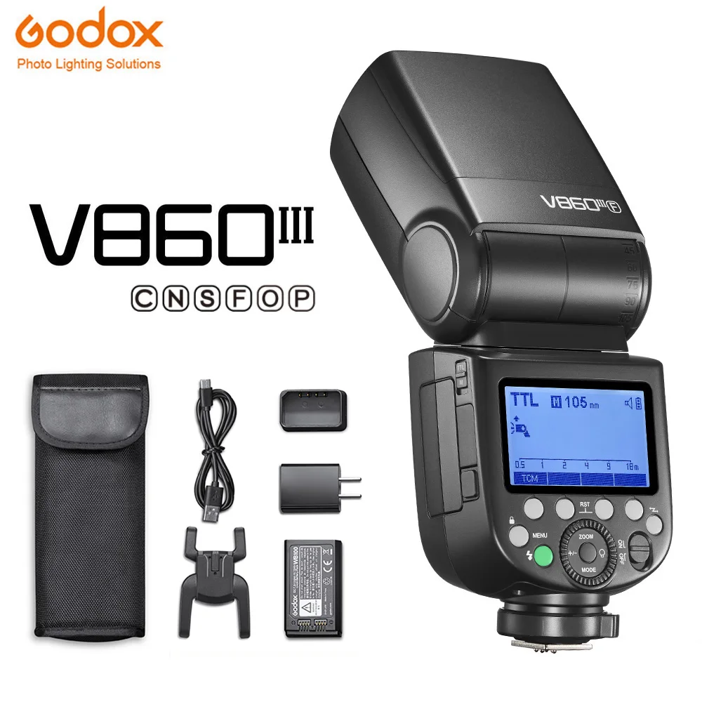 

Godox V860III V860 III Speedlite Camera Flash E-TTL HSS Flash Light for Canon Sony Nikon Fuji Olympus Panasonic Pentax Camera
