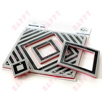 2022 new selling nested diamond cut silicone stamps diy scrapbooking diary embossing template paper album decore cards handmade