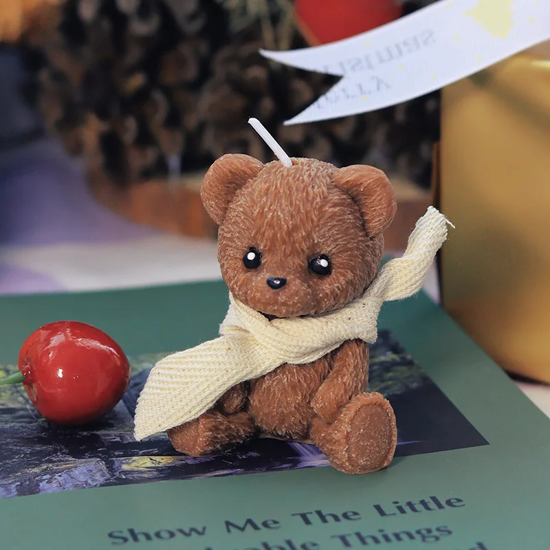 

Ароматическая свеча соевая медведь