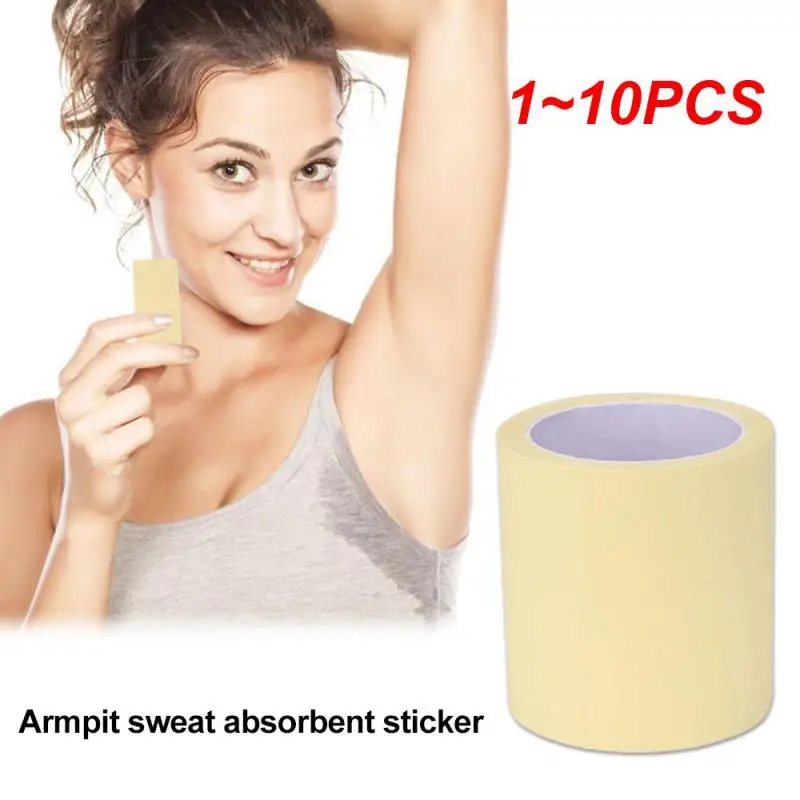 

1~10PCS Roll Sweat Pad Underarm Adhesive New Invisible Antiperspirant Deodorant Sweat-absorbent Stickers Disposable Stop Sweat