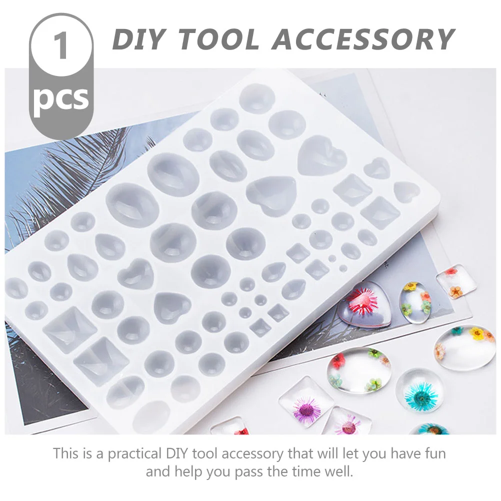 Heart Gemstone Mold Earring Pendant DIY Epoxy Molds Hand Jewelry Charm Para Gelatinas Earrings Hanging Manual