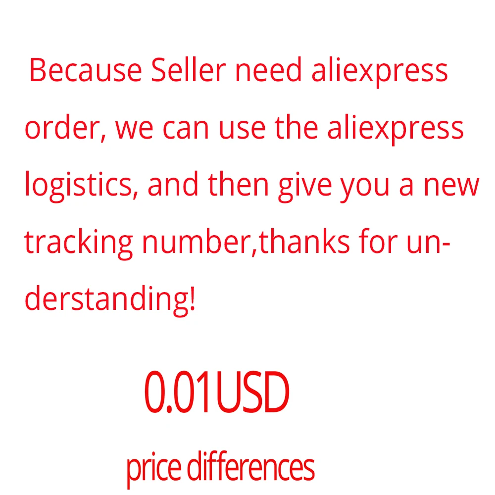 

0.01USD 0.01 USD resend or reorder via aliexpress shipping,and new track number,thanks 0.01USD 0.01 USD resend or reorder via a