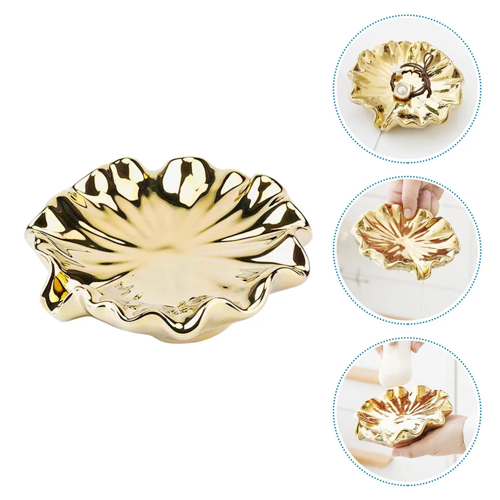 

Soap Dish Holder Tray Ceramic Jewelry Bathroom Shower Draining Organizer Drying Saver Boxdishes Rack Drainage Sponge Sink Vanity