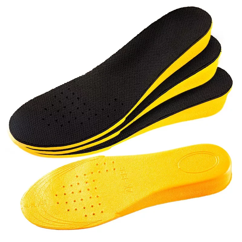 Height Increase Insoles for Women Men Invisiable Boost 1.5-3.5cm Breathable Orthopedic Elevator Insoles Shock Absorption Pads