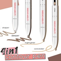 4 in 1 easy to wear eyebrow contour pen defining highlighting brow pen waterproof sweatproof
