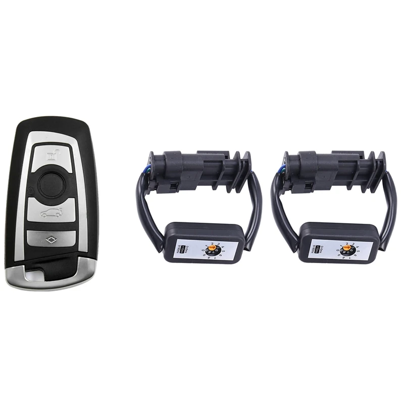 

3 Pcs Car Accessories: 1 Pcs Car Smart Remote Key Fob Case Blade & 2 Pcs Dynamic Turn Signal LED Taillight Module