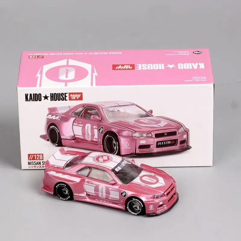 1:64 Nissan Skyline GT-R(R34) Имитационная модель из сплава Детская коллекция декоративных