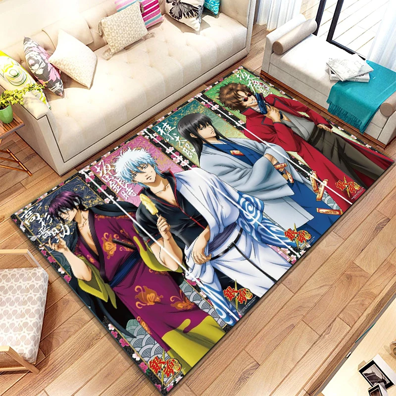 

Японский аниме Gintama HD шаблон, ручной гостиная, спальня, детская комната, ванная комната, коврик для ног ковер аниме ковер