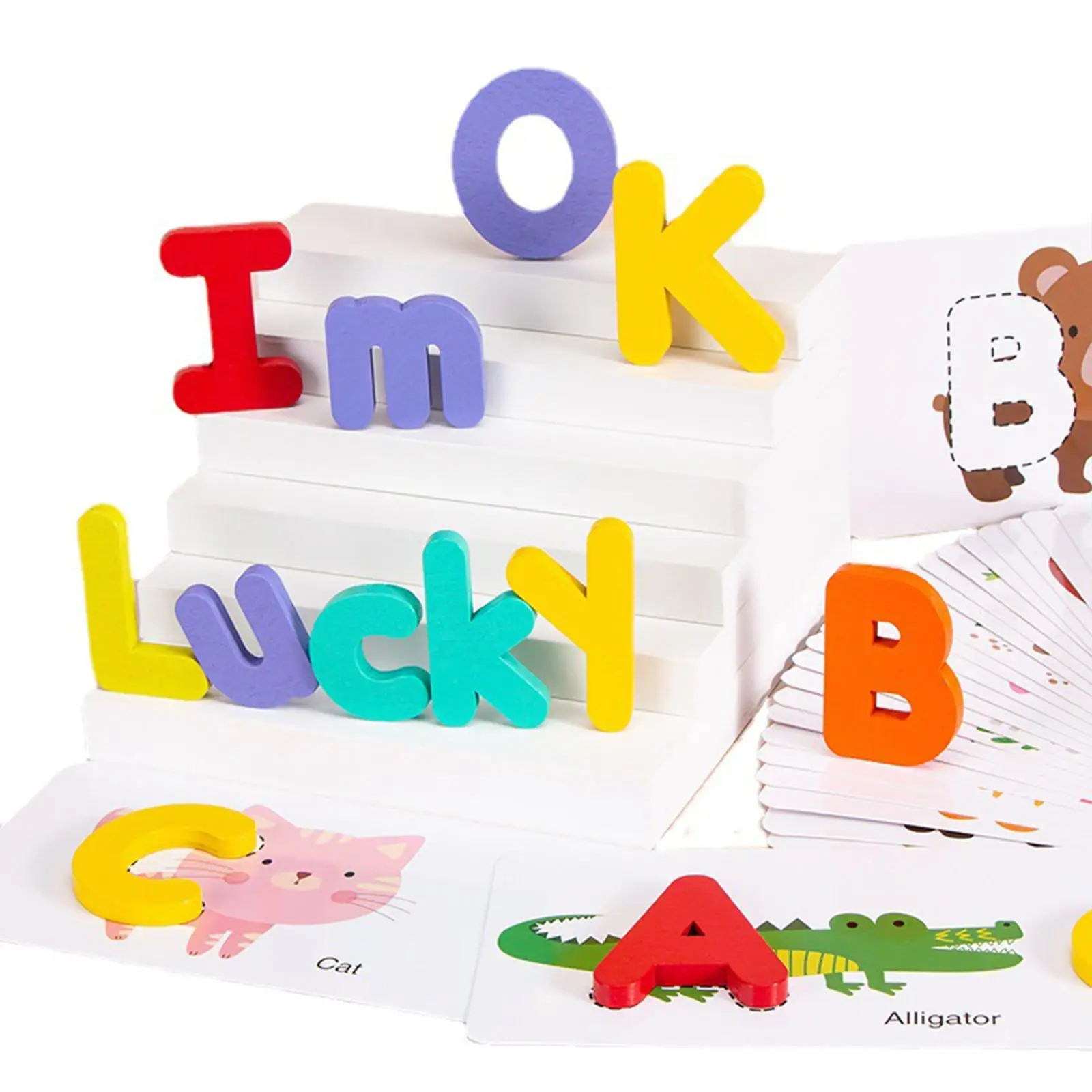 

Деревянные блоки с буквами игрушки головоломка игра с сумкой для хранения обучающие игрушки для детей дошкольное обучение малышей мальчиков и девочек