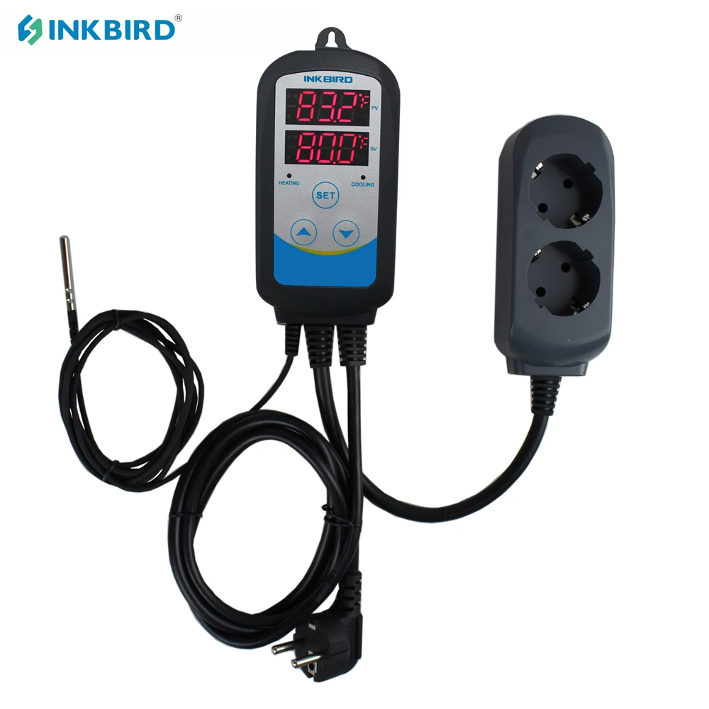 INKBIRD ITC-310T-B Thermostat 2-in-1 Heating & Cooling Thermoregulator With 12-Period Timer Setting for Beer Fermentation Boiler
